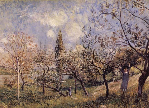 Alfred Sisley Orchard in Sping-By